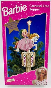 Vintage Barbie Carousel Tree Topper by Mr. Christmas
