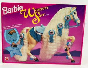 Vintage Barbie Western Star Horse NIB