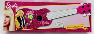 Barbie Pink Rocks Fabulous Mini Guitar With Box