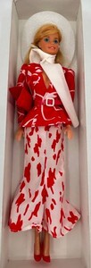Vintage Mattel Barbie Doll in Red & White Ensemble - Pret-A-Porter