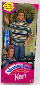 Vintage 1996 Mattel Shaving Fun Ken Doll With Accessories NIB