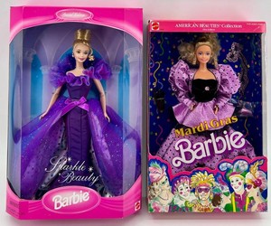 Barbie Special Edition Doll Pair - Sparkle Beauty & Mardi Gras NIB