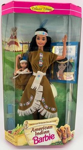 Mattel American Indian Barbie Collector Edition With Storybook NIB