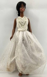 My Size Barbie Doll in White Dress - African American - 36