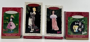 Hallmark Keepsake Barbie Ornament Lot of 4