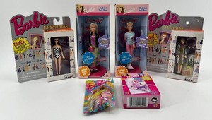 Barbie Collectibles Mixed Lot of 6 Keychains, Fashion Doll Pens, Mini Puzzle & Pouch