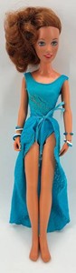 Vintage 1976 Darci Kenner Fashion Doll in Blue Dress