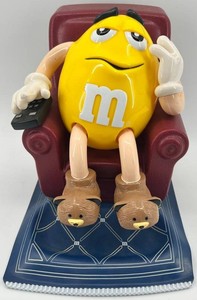 M&Ms Yellow Character Recliner Candy Dispenser