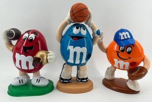 M&M Character Figurine Candy Dispensers - 3 Sports Figures