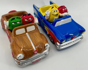 M&Ms Galerie Cruisin Ceramic Car Dish Set of 2
