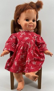 Vintage 1972 Ideal Baby Crissy Doll With Chair - Grow Hair Not Working
