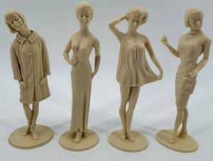 Marx Campus Cuties Figurines (Lot of 4)