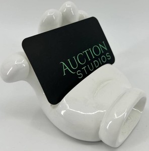 Disney White Ceramic Hand Figurine - Business Card Holder