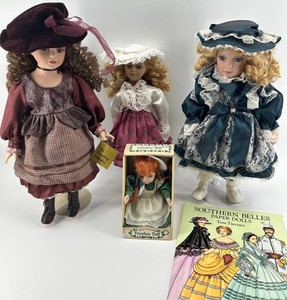 Broadway Collection Porcelain Dolls & Paper Dolls Mixed Lot