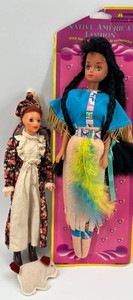 Native American Fashion Doll & 1975 Deal Hong Kong Doll Mixed Lot