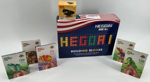 HEGOAI Building Blocks Lizard Set (Lot of 6)