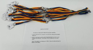 NEW - I.d.z Choke Chain Collars & Leads for Beanie Babies and Plush Toys - 12 - Rainbow