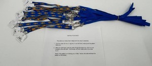NEW - I.d.z Choke Chain Collars & Leads for Beanie Babies and Plush Toys - 12 - Blue
