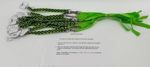 NEW - I.d.z Choke Chain Collars & Leads for Beanie Babies and Plush Toys - 12 - Lime Green