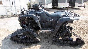 2011 Suzuki King Quad 700 AXI 4x4 With Tracks, Plow, Winch and Tires