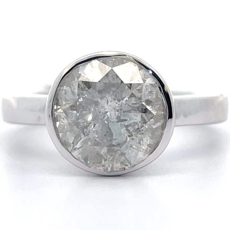 3.01 Carat Natural Diamond Ring in 18K White Gold $47,290 Appraisal Included VIDEO