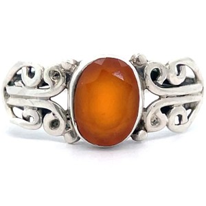 Oval Faceted Filigree Vintage Style Ring VIDEO