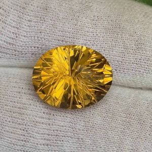 14.20 Carat Fancy Cut Natural Citrine Retail Value $710 VIDEO