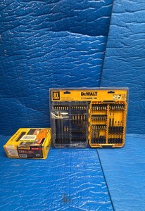 NEW Dewalt 81pc bit set and Deckmate screws