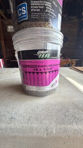 Subfloor screws #8x1-34