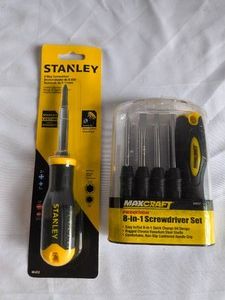 STANLEY and MAXCRAFT screwdriver lot-NEW