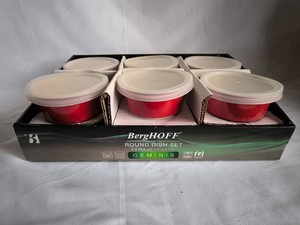 BergHOFF 12 piece round lidded dish set-NEW