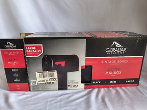 GIBRALTAR large capacity steel Mailbox-New,opened