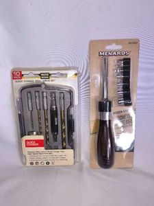 Quick change drill drive set & Ratcheting drill set-NEW
