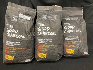 The Good Charcoal Premium Acacia Hardwood Lump Charcoal 8 Lb (Lot of 3)