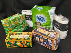 Kleenex, Puffs & Bathroom Tissue Mixed Lot - 7 Total