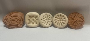 5 Clay ButterCookie Stamps