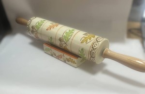 Ceramic Rolling Pin with Rest