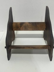 Vintage Wood Book Rack Holder