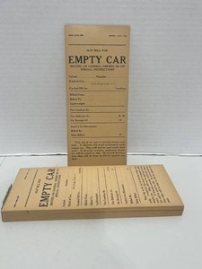 1954 Minneapolis & St. Louis Railroad Slip Bill for Empty Car Pad