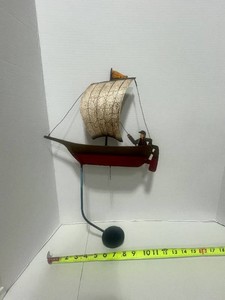 Vintage Folk Art Balance Toy. Riding the Waves