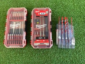 Milwaukee Sets - Impact Duty Driver Bit Set, Concrete Screw Installation Kit & Carbide Hammer Drill Bits