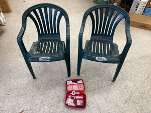 Outdoor Chairs & First Aid Kit