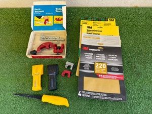Tubing Cutters & Flaring Tool, Sandpaper & Stud Finders