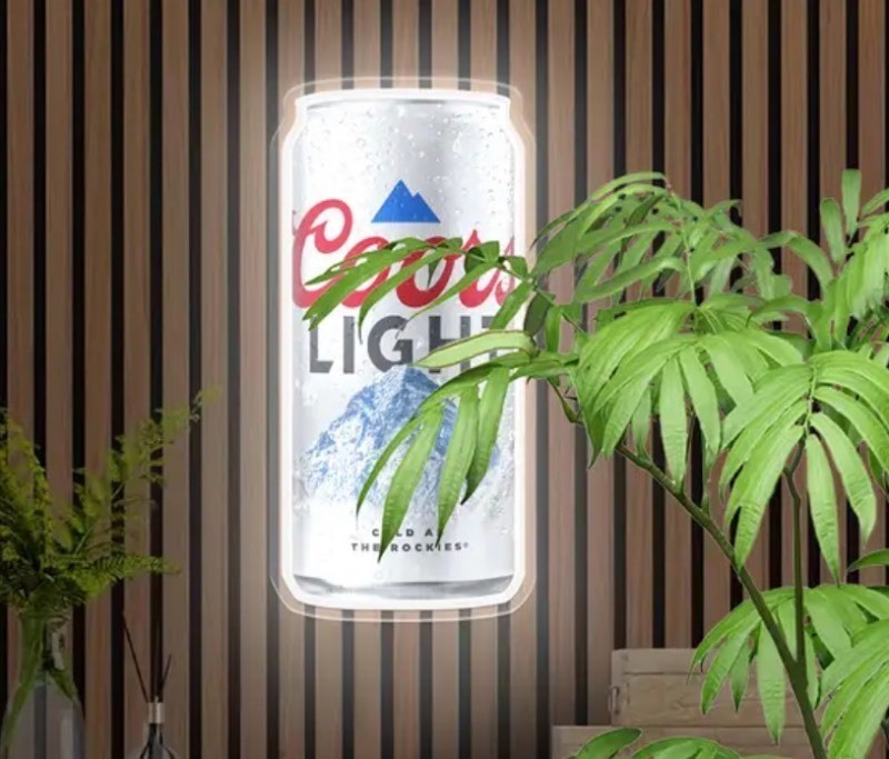 Coors Light LED Neon Beer Can Sign - Brand New Z