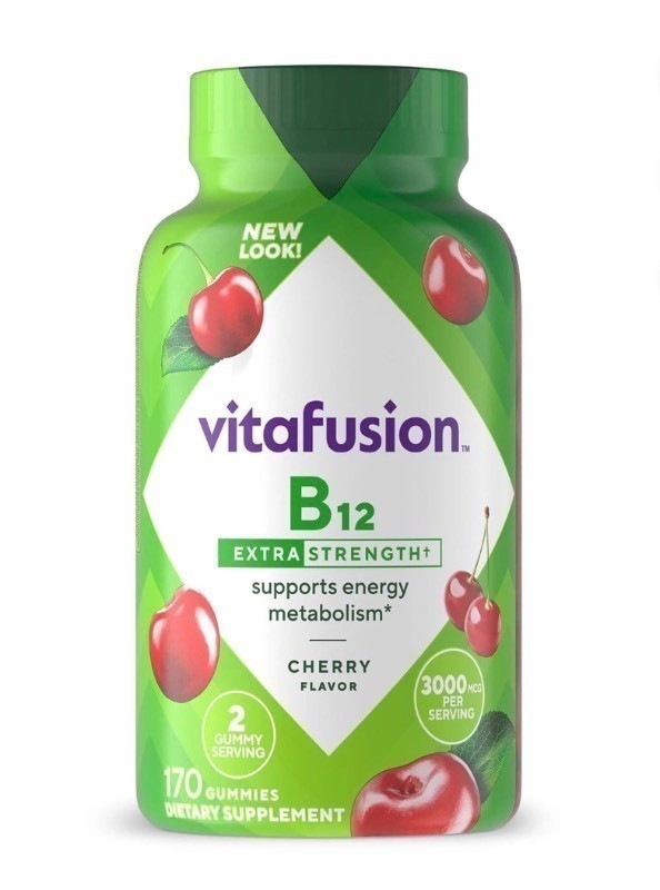 Vitafusion Extra Strength B12 Gummy Vitamins, 170 Count - Brand New Z