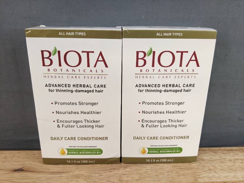 Biota Botanicals Herbal Conditioner, Two 10.1oz Bottles, $40 Retail - Brand New Z