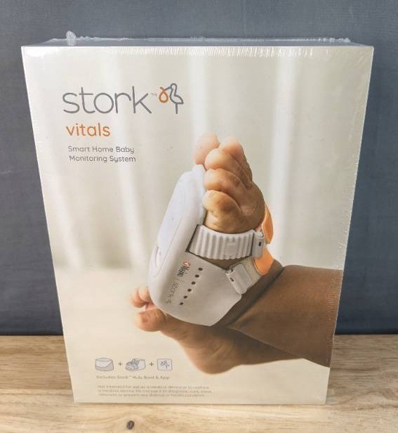 Masimo Stork Vitals - FDA Cleared Smart Baby Monitoring System, Monitors Pulse Rate, Oxygen Saturation & Skin Temp - $299 Retail - Brand New Z