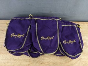 Crown Royal Drawstring Liquor Bags 9.5, 12 Total - New Z