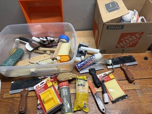 Painting Supplies & Cleaning Products Mixed Lot
