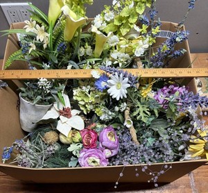 Assorted Artificial Flower Stems in Box